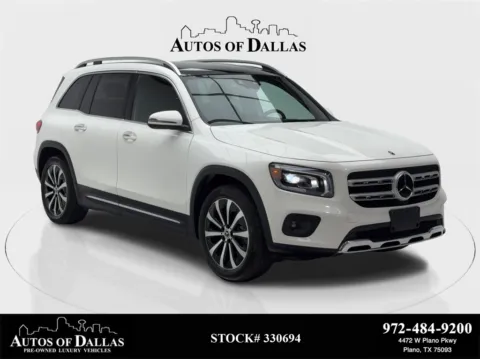 White 2023 Mercedes-Benz GLB 250 NAV,CAM,PANO,HTD STS,BLIND SPOT,3RD ROW for sale in Plano, TX
