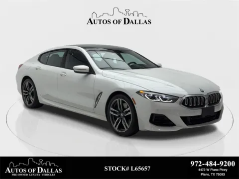 White 2023 BMW 8 Series 840 M SPORT,NAV,CAM,PANO,CLMT STS,HEADS UP for sale in Plano, TX