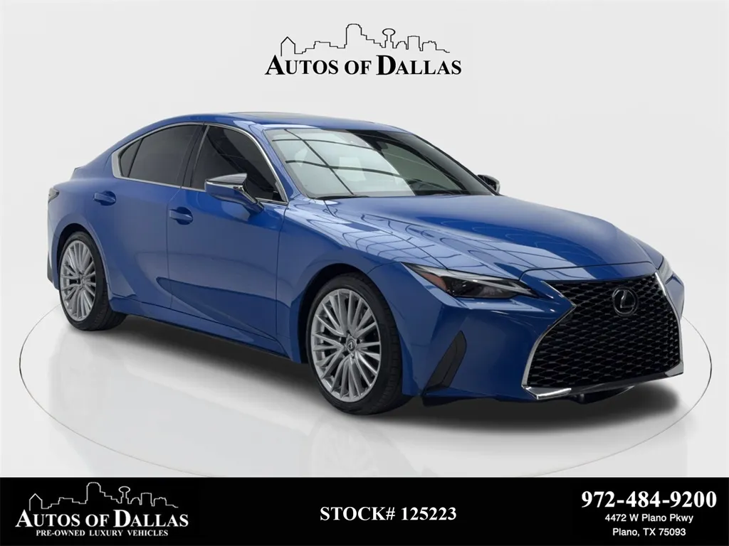 Blue 2023 Lexus IS 300 CAM,SUNROOF,CLMT STS,BLIND SPOT,18" WLS for sale in Plano, TX