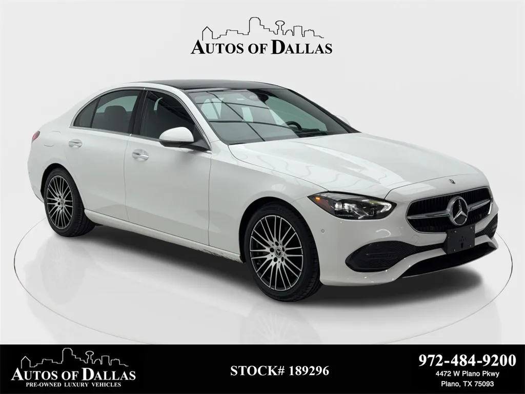 2024 Mercedes-Benz C-Class C 300 NAV,CAM,PANO,HTD STS,BLIND SPOT,19" WLS