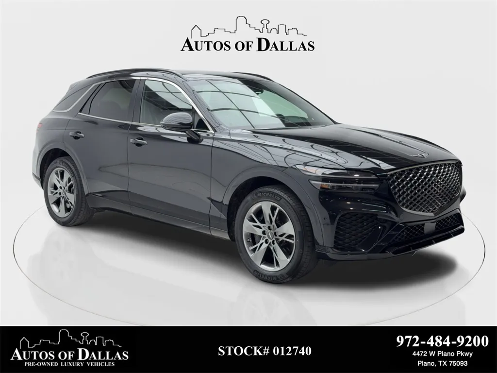 Black 2022 Genesis GV70 3.5T Sport NAV,CAM,PANO,CLMT STS,BLIND SPOT for sale in Plano, TX
