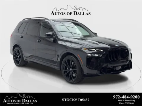 Black 2024 BMW X7 M60i NAV,CAM,PANO,CLMT STS,22" WLS,3RD ROW for sale in Plano, TX