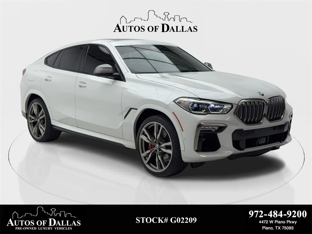2021 BMW X6 M50i M SPORT,NAV,CAM,PANO,CLMT STS,HEADS UP for sale in Plano, TX