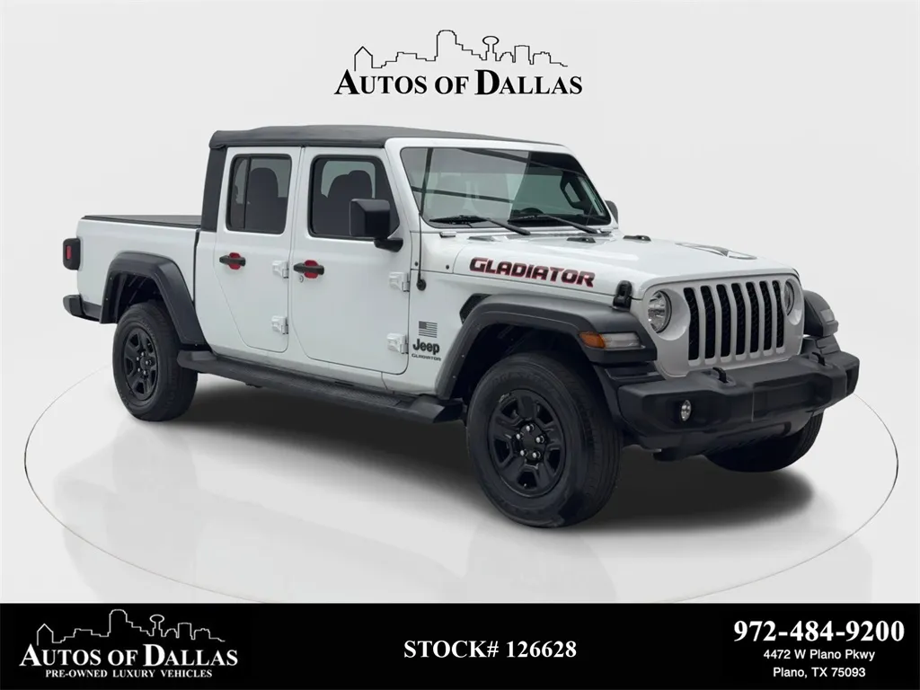 White 2022 Jeep Gladiator Sport BACK-UP CAMERA,KEY-GO,17" WHLS for sale in Plano, TX