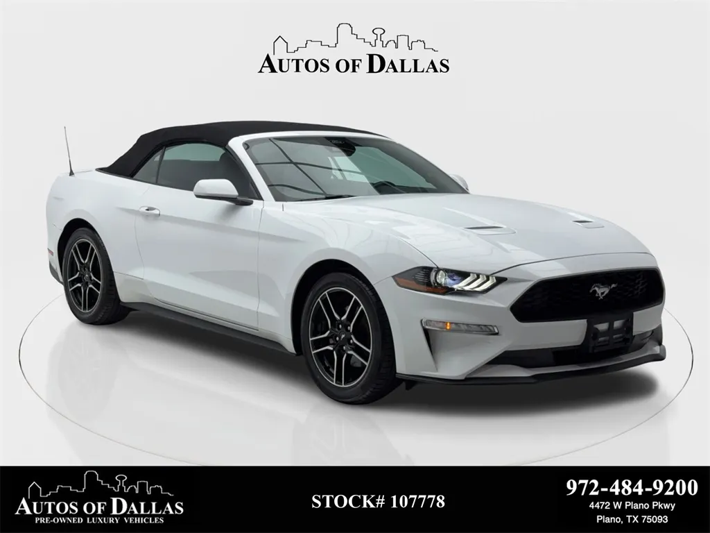 2023 Ford Mustang EcoBoost Premium Convertible CAM,CLMT STS,18" WLS