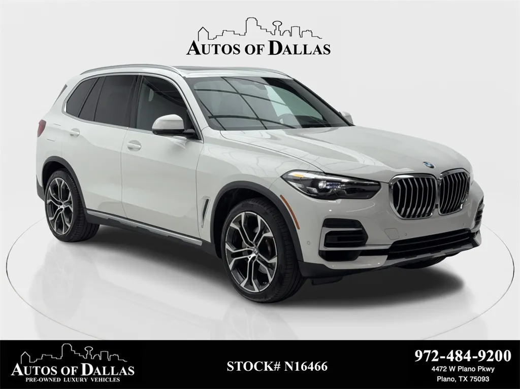 White 2022 BMW X5 sDrive40i NAV,CAM,PANO,BLIND SPOT,HEADS-UP,21" WHL for sale in Plano, TX