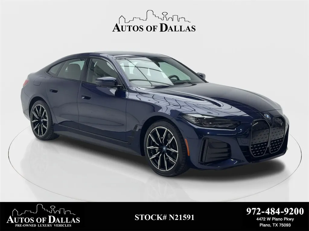 Gray 2022 BMW i4 eDrive40 M SPORT,NAV,CAM,SUNROOF,BLIND SPOT for sale in Plano, TX