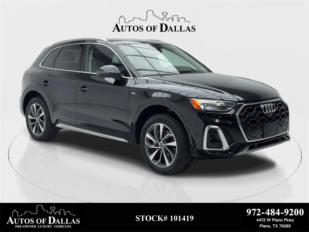 White 2023 Audi Q5 45 S line Premium CAM,PANO,HTD STS,BLIND SPOT,19" for sale in Plano, TX