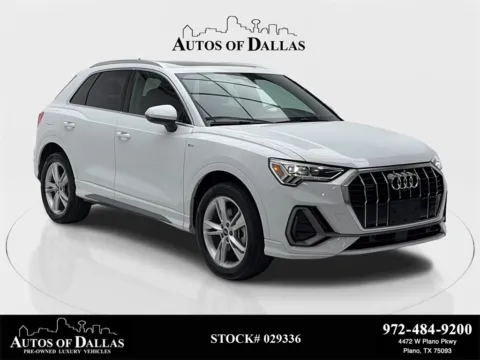 White 2022 Audi Q3 Premium Plus NAV,CAM,PANO,HTD STS,BLIND SPOT,19" W for sale in Plano, TX