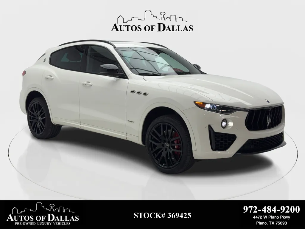 White 2021 Maserati Levante S GranSport NAV,CAM,PANO,HTD STS,BLIND SPOT,21" WL for sale in Plano, TX