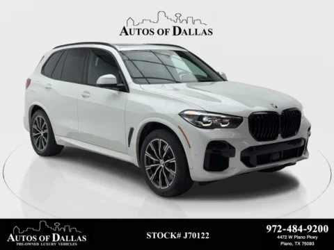 White 2022 BMW X5 M50i M SPORT,NAV,CAM,PANO,CLMT STS,HEADS UP for sale in Plano, TX