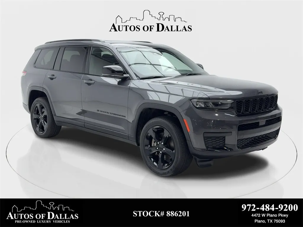 Gray 2023 Jeep Grand Cherokee L Altitude CAM,HTD STS,BLIND SPOT,20" WLS,3RD ROW for sale in Plano, TX