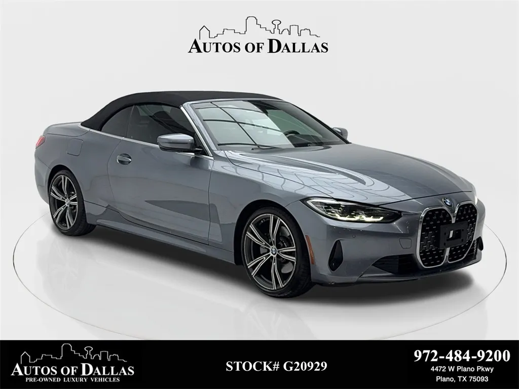 2021 BMW 4 Series 430i Convertible NAV,CAM,HTD STS,BLIND SPOT,19" WL