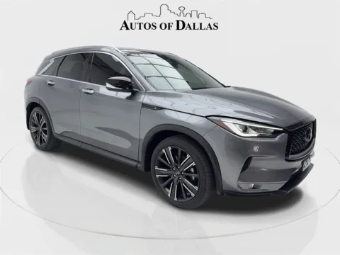 Photos of 2022 INFINITI QX50 LUXE CAM,PANO,HTD STS,BLIND SPOT,20" WHLS for sale in Plano, TX at Autos of Dallas - Plano