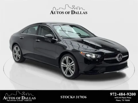 Black 2022 Mercedes-Benz CLA 250 NAV,CAM,PANO,HTD STS,BLIND SPOT,19" WLS for sale in Plano, TX