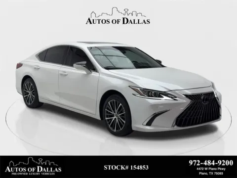 White 2023 Lexus ES 350 CAM,SUNROOF,CLMT STS,BLIND SPOT,18" WLS for sale in Plano, TX
