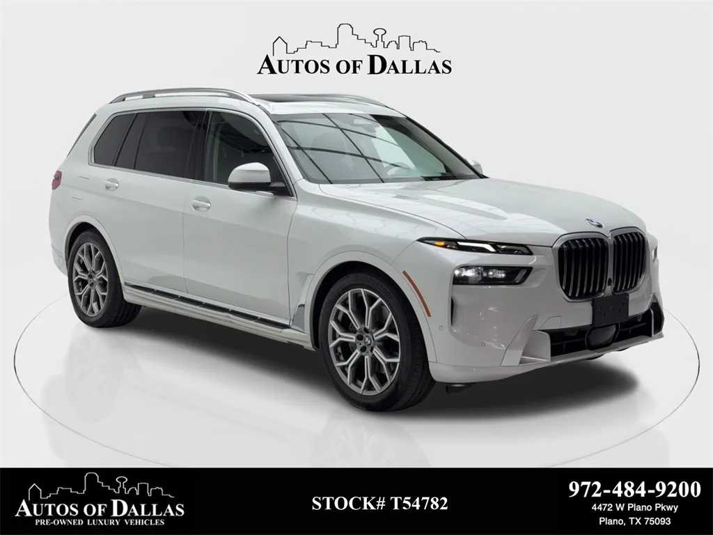 2024 BMW X7 xDrive40i X LINE,NAV,CAM,PANO,CLMT STS,HEADS UP,3R