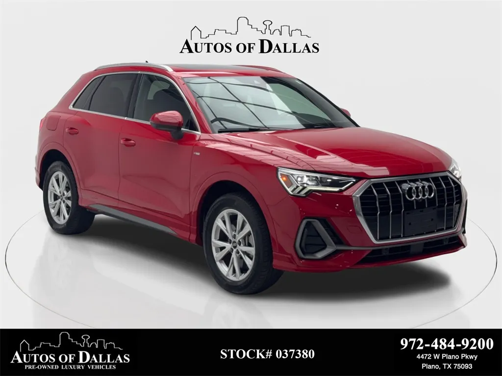 Red 2023 Audi Q3 Premium Plus CAM,PANO,HTD STS,BLIND SPOT,18' WLS for sale in Plano, TX