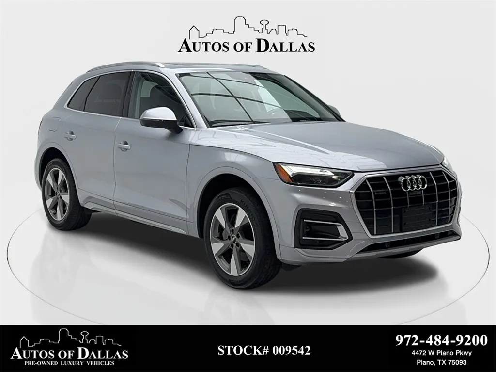 Silver 2023 Audi Q5 40 Premium Plus CAM,PANO,HTD STS,BLIND SPOT,19" WL for sale in Plano, TX