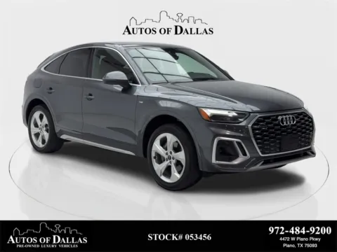 Gray 2023 Audi Q5 Sportback 45 S line Premium CAM,PANO,HTD STS,BLIND SPOT for sale in Plano, TX