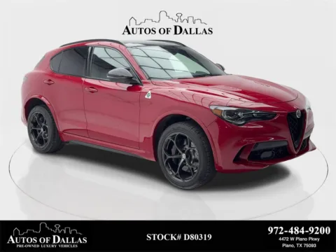 Red 2024 Alfa Romeo Stelvio Quadrifoglio NAV,CAM,PANO,ALCANTARA RACE STS,38 MI for sale in Plano, TX