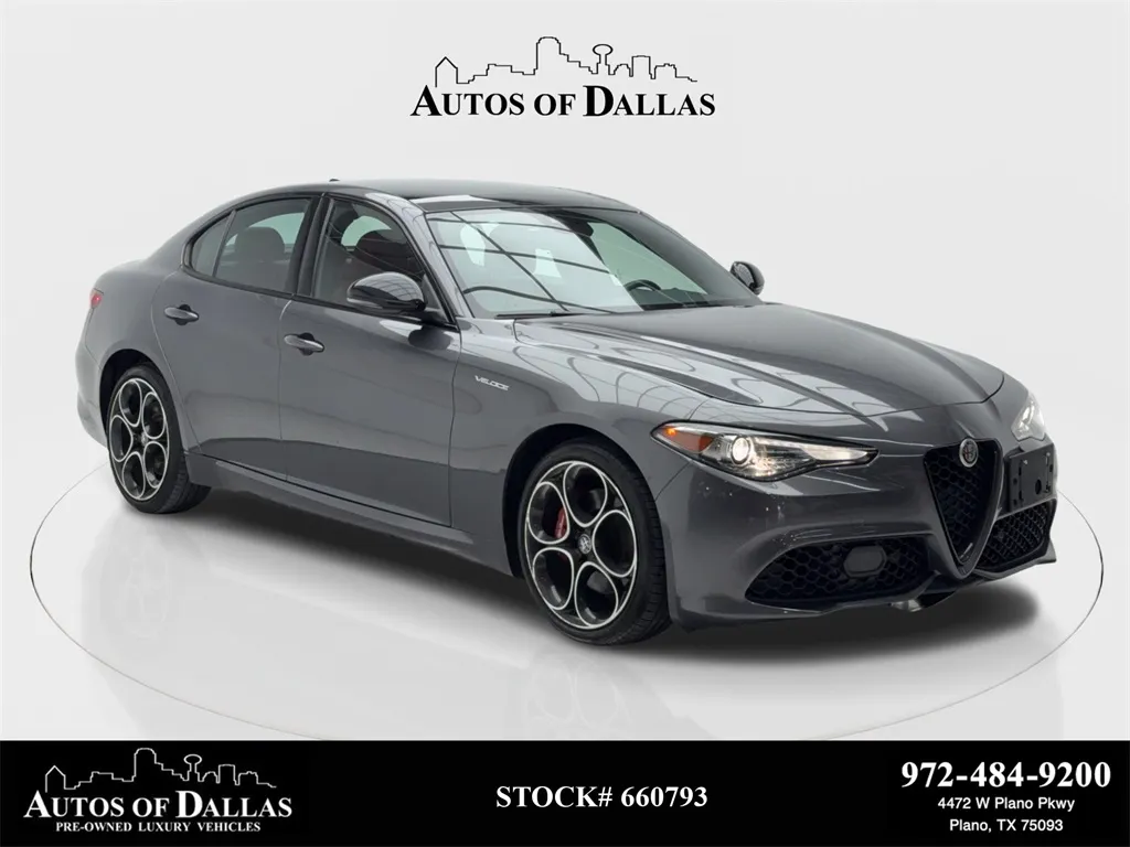 2022 Alfa Romeo Giulia Veloce NAV,CAM,PANO,HTD STS,BLIND SPOT,19" WLS for sale in Plano, TX