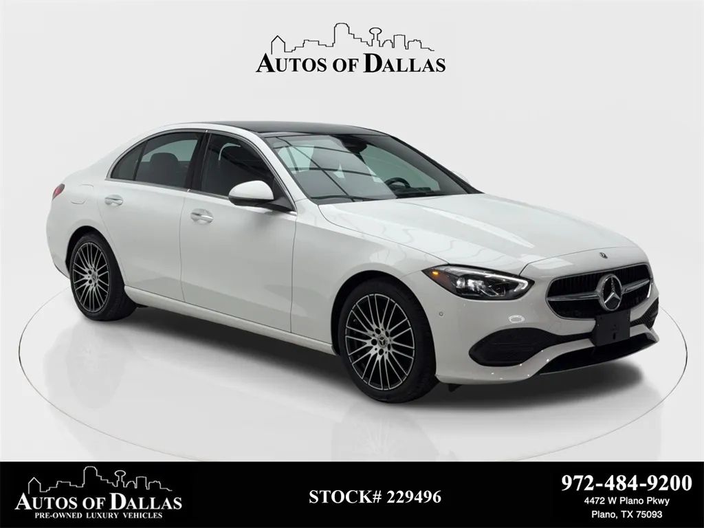 Black 2024 Mercedes-Benz C-Class C 300 NAV,CAM,PANO,HTD STS,BLIND SPOT,18" WLS for sale in Plano, TX