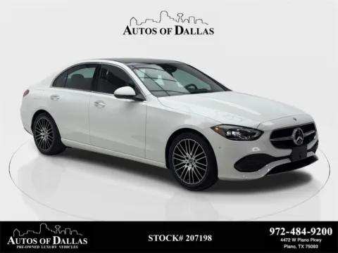 White 2024 Mercedes-Benz C-Class C 300 NAV,CAM,PANO,HTD STS,BLIND SPOT,18" WLS for sale in Plano, TX