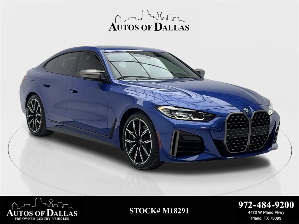 Blue 2022 BMW 4 Series M440i xDrive M SPORT,NAV,CAM,SUNROOF,BLIND SPOT for sale in Plano, TX