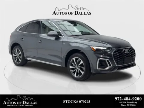 Gray 2022 Audi Q5 Sportback 45 S line Premium CAM,PANO,HTD STS,BLIND SPOT for sale in Plano, TX