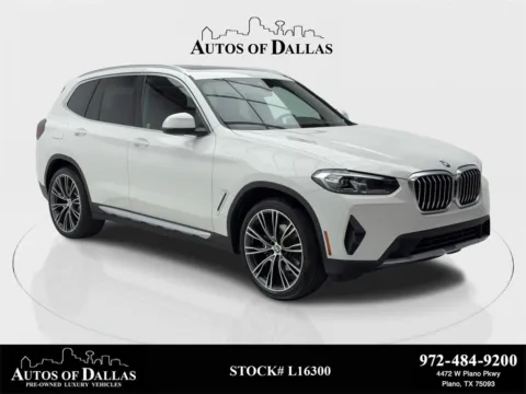 White 2022 BMW X3 sDrive30i X LINE,NAV,CAM,PANO,BLIND SPOT,20" WHLS for sale in Plano, TX