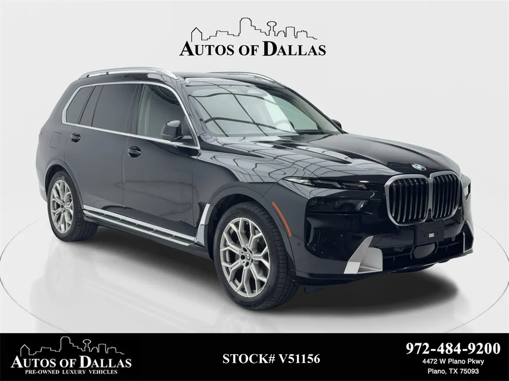 Black 2024 BMW X7 xDrive40i NAV,CAM,PANO,CLMT STS,HEADS UP,3RD ROW for sale in Plano, TX