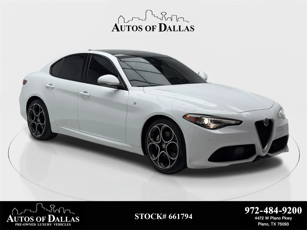 2022 Alfa Romeo Giulia Ti NAV,CAM,PANO,HTD STS,BLIND SPOT,19" WLS for sale in Plano, TX