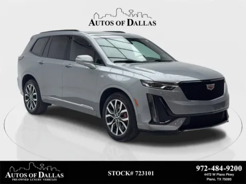 Silver 2024 Cadillac XT6 Sport NAV,CAM,PANO,CLMT STS,BLIND SPOT,3RD ROW for sale in Plano, TX