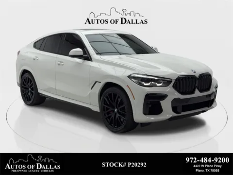 White 2023 BMW X6 xDrive40i M SPORT,NAV,CAM,PANO,HEADS UP,22" M WHLS for sale in Plano, TX