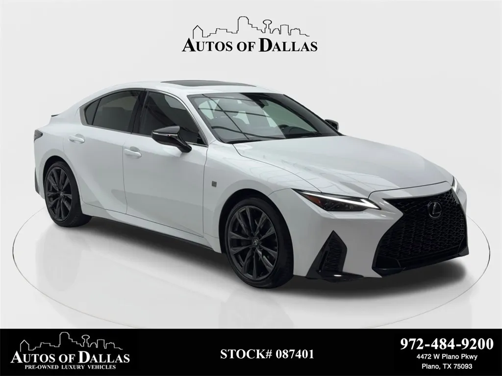 2025 Lexus IS 350 F SPORT Design CAM,SUNROOF,CLMT STS,BLIND SPOT for sale in Plano, TX