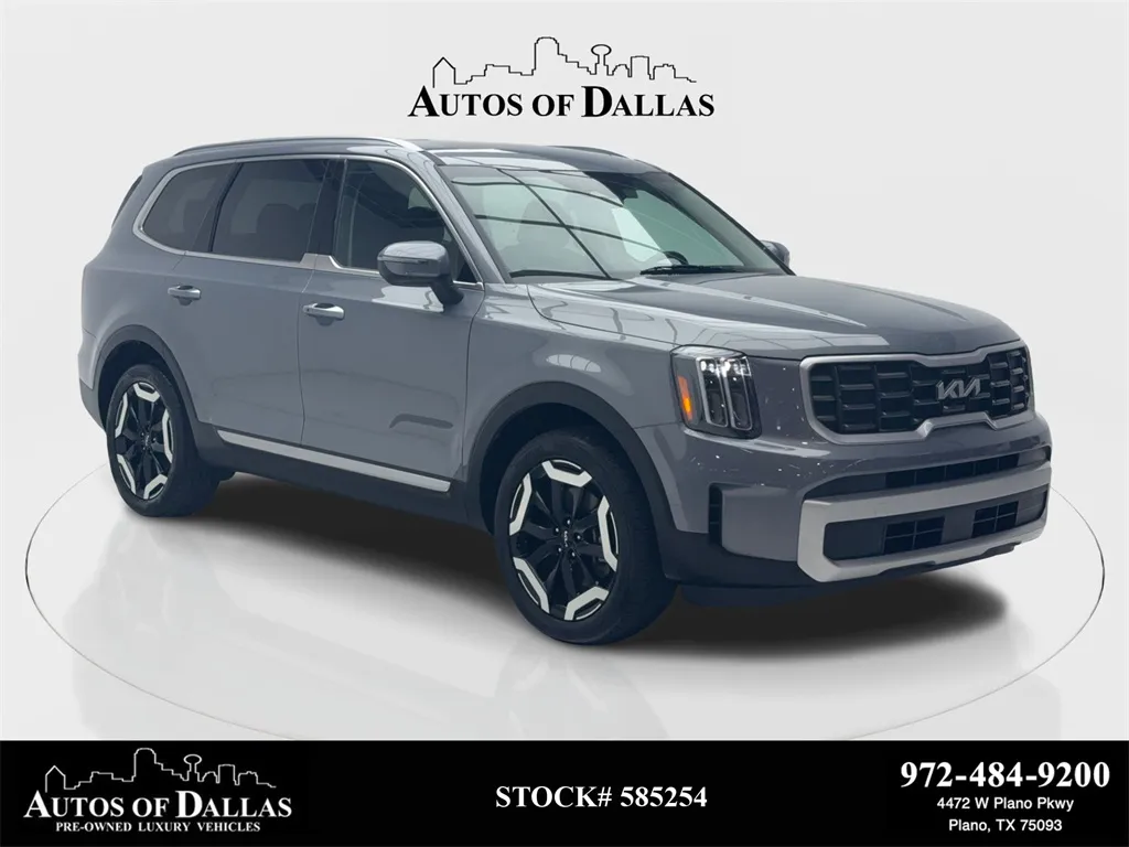 Silver 2025 Kia Telluride S NAV,CAM,SUNROOF,HTD STS,BLIND SPOT,3RD ROW for sale in Plano, TX