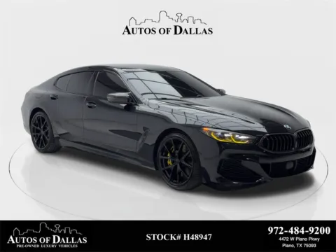 Black 2022 BMW 8 Series 840 Gran Coupe M SPORT,NAV,CAM,PANO,CLMT STS,HEADS for sale in Plano, TX