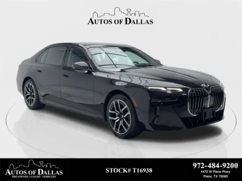 Black 2025 BMW 7 Series 740i M SPORT,NAV,CAM,PANO,HTD STS,HEADS UP,20" M W for sale in Plano, TX