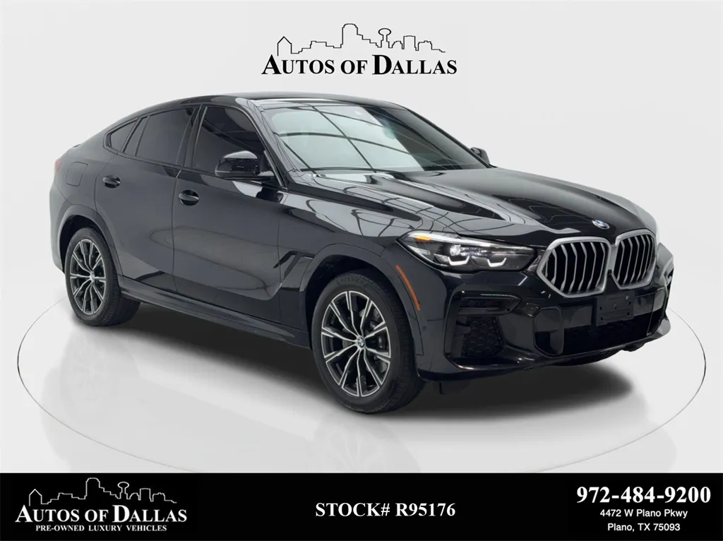 Black 2023 BMW X6 xDrive40i M SPORT,NAV,CAM,PANO,BLIND SPOT,HEADS UP for sale in Plano, TX
