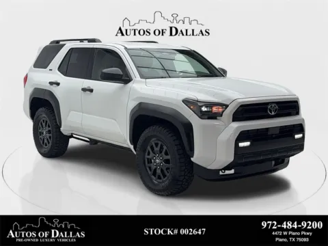 White 2025 Toyota 4Runner SR5 CAM,KEY-GO,BLIND SPOT,LANE ASST,17" WHLS for sale in Plano, TX