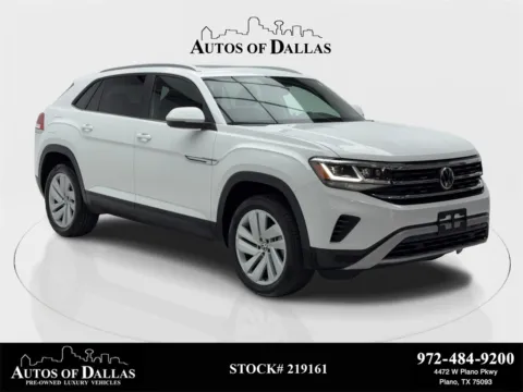 White 2022 Volkswagen Atlas Cross Sport 3.6L V6 SE w/Technology CAM,PANO,HTD STS,BLIND SPO for sale in Plano, TX