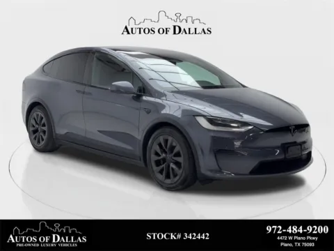 Silver 2022 Tesla Model X NAV,CAM,PANO,CLMT STS,BLIND SPOT,20" WLS for sale in Plano, TX