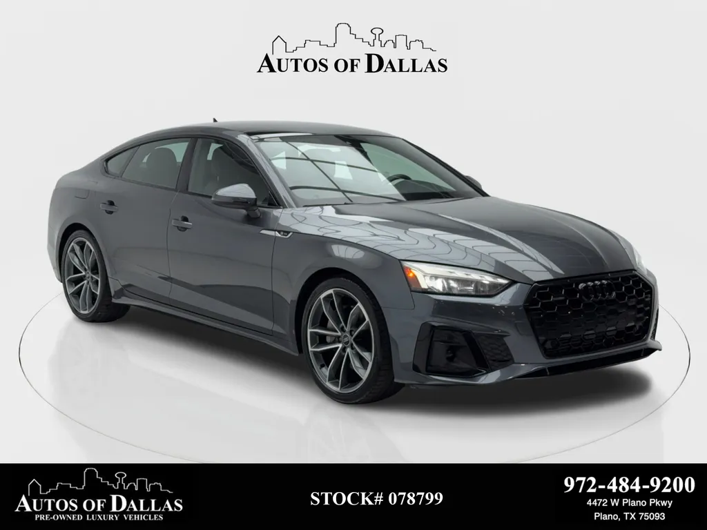 Gray 2024 Audi A5 Sportback 45 S line Premium CAM,PANO,HTD STS,BLIND SPOT for sale in Plano, TX