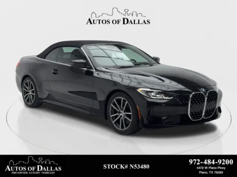 White 2024 BMW 4 Series 430i Convertible NAV,CAM,HTD STS,BLIND SPOT for sale in Plano, TX
