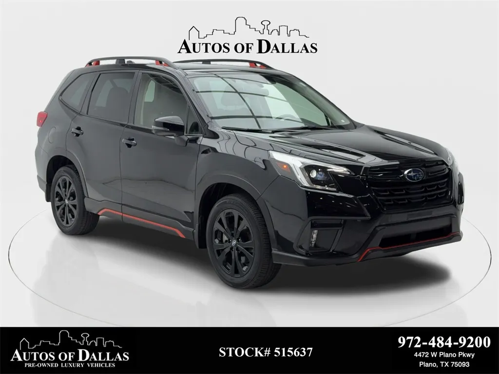Black 2023 Subaru Forester Sport CAM,PANO,LANE ASST,18" WHLS for sale in Plano, TX