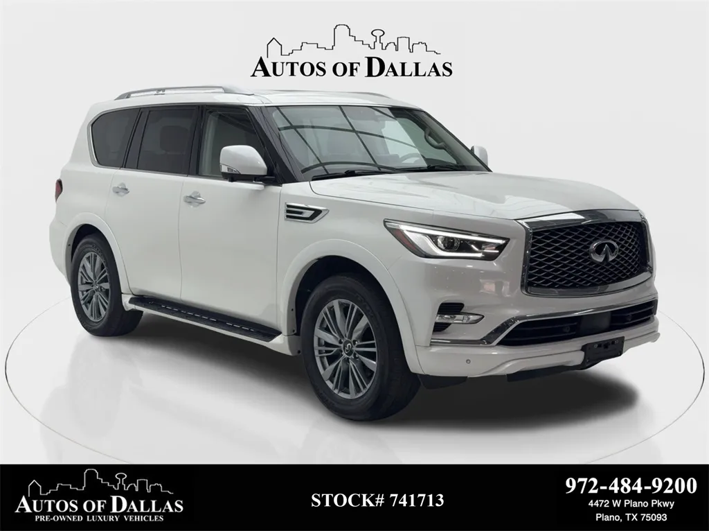 2022 INFINITI QX80 LUXE NAV,CAM,SUNROOF,HTD STS,BLIND SPOT,3RD ROW for sale in Plano, TX