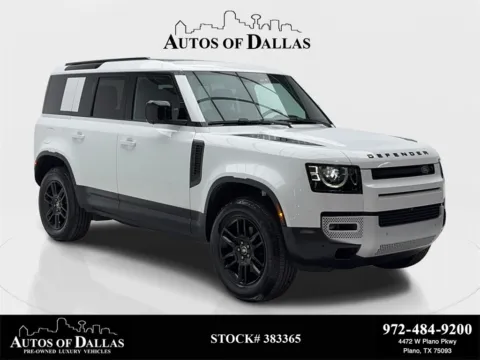 White 2025 Land Rover Defender 110 S NAV,CAM,PANO,HTD STS,BLIND SPOT,20" WHLS for sale in Plano, TX