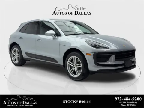 Silver 2022 Porsche Macan NAV,CAM,PANO,HTD STS,BLIND SPOT,19" WLS for sale in Plano, TX