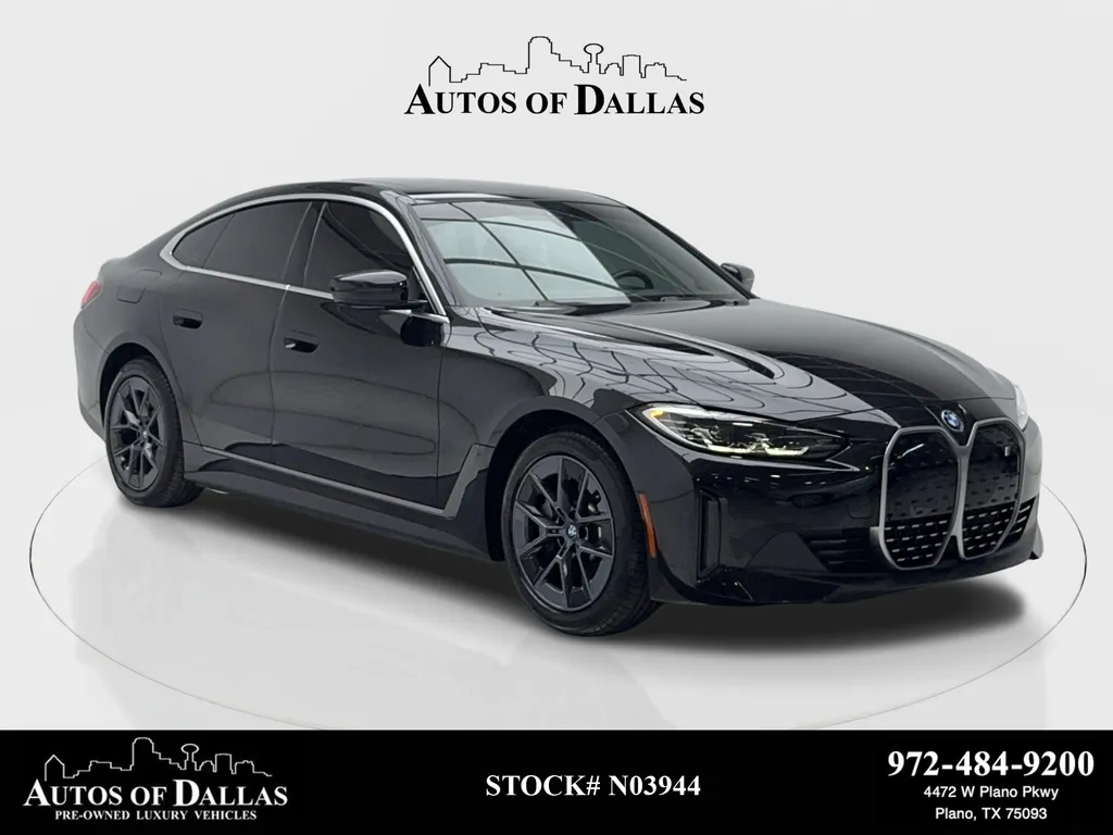 Black 2022 BMW i4 eDrive40 NAV,CAM,SUNROOF,HTD STS,BLIND SPOT,18" WL for sale in Plano, TX